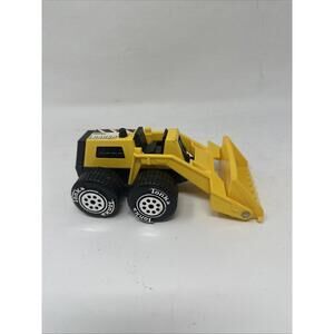 Vtg Tonka Loader Yellow Construction Loader Dozer Tow Plastic